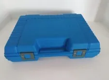 Vintage 1985 LEGO Carry Case Plastic Hardshell Tote Blue