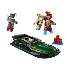 LEGO Marvel Super Heroes 76006 Sea Port Battle, No box. 100%. Manuel Included