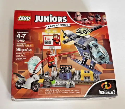 New LEGO Juniors: Elastigirl's Rooftop Pursuit 10759 Incredibles 2 Scuffed Box