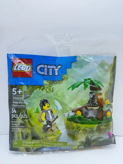 NEW SEALED Lego Town City Baby Gorilla Encounter polybag 30665
