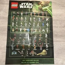 LEGO Star Wars Republic Gunship & 2013 Minifigure Gallery Poster 23" x 33"