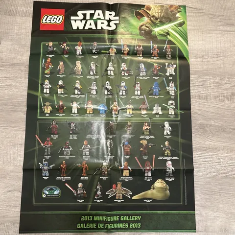 LEGO Star Wars Republic Gunship & 2013 Minifigure Gallery Poster 23" x 33"