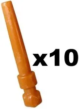 Lego 10 New Newt/Krum Minifig Dk Orange Wand HP Wizard Weapon Part D736