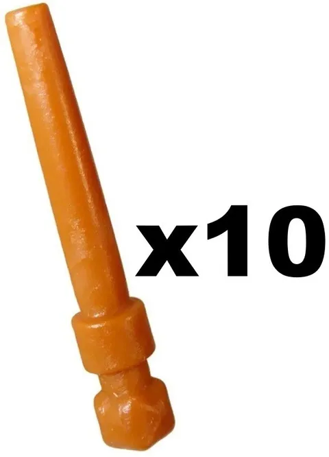 Lego 10 New Newt/Krum Minifig Dk Orange Wand HP Wizard Weapon Part D736