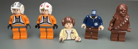 LEGO Star Wars Minifigure Lot Han Solo, Princess Leia, Luke Skywalker Wedge 6212