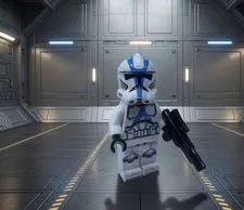 LEGO Star Wars Phase II 501st Clone Trooper Minifigure SW0445 Genuine Clone Army