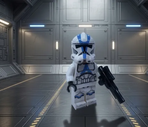 LEGO Star Wars Phase II 501st Clone Trooper Minifigure SW0445 Genuine Clone Army