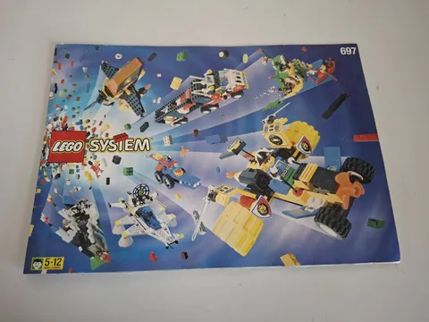 Vintage Lego System Ideas Book 697 - Pirates Castle MTron etc with stickers 1997