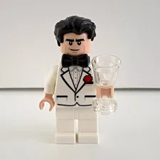 LEGO Bruce Wayne Minifigure White Tuxedo Set 70909 Batman LEGO