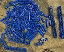 Lego Technic Blue Piece Lot. 