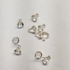 Lego Lot Of Ten Clear Crystals, Jem, Diamonds. Used. Great Shape.