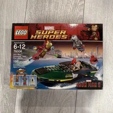 LEGO Marvel Super Heroes 76006 Iron Man Extremis Sea Port Battle 195pc Box