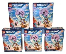 Lot (5) Lego DREAMZzz Building Set  Izzie's Narwhal Hot Air Balloon 71472