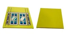 LEGO ® Bluey window glass pane 1x6x6 yellow Bay window 42509pb12 window pane