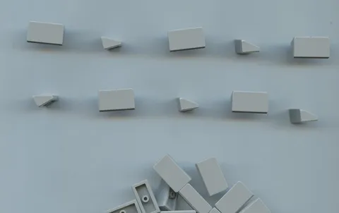 LEGO x 17 Light Bluish Gray Slope 30 1 x 2 x 2/3 85984