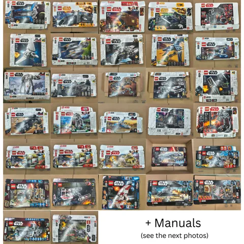 Huge Lot of LEGO Star Wars EMPTY BOX with manuals,75288 75292 75314 75302 75220