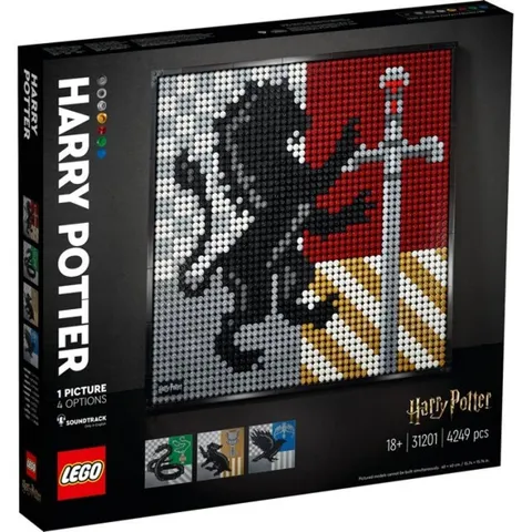 LEGO Art 31201 Harry Potter Hogwarts Crests Building Set New Sealed