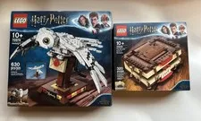 TWO Harry Potter Lego Set's HEDWIG 75979 & MONSTER BOOK of MONSTERS 30628