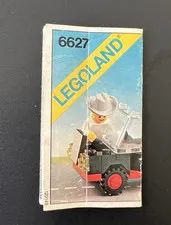 Classic LEGO Town 6627 Convertible - Instructions ONLY - Creased and torn