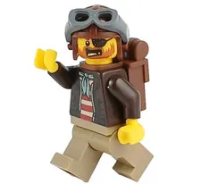 LEGO® 2022 Minifigure Town Stuntz Driver Chuck D Goldberg Shark Jacket Cty1499