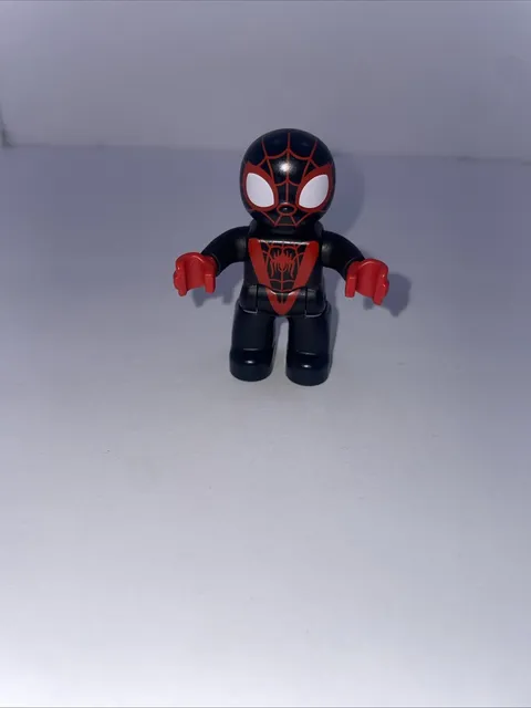 LEGO Duplo figure of Miles Morales, also known as "Spin" from Spidey and His...