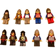 LEGO Castle Kingdoms Minifigures Lot x10 – Knights, Soldiers, Armors