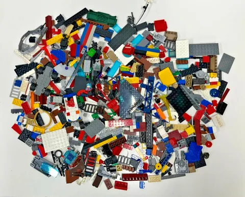 Genuine LEGO Bulk Lot 2 Lbs Mixed Bricks Parts Pieces Random Assorted Wheels Blo