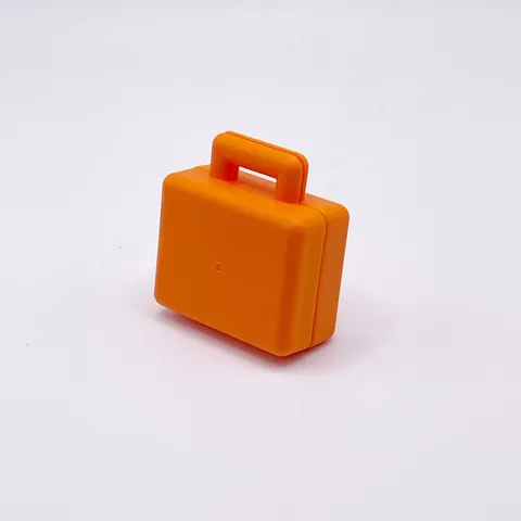 Lego Duplo ORANGE SUITCASE CASE BRIEFCASE Home Office Luggage Airport #2