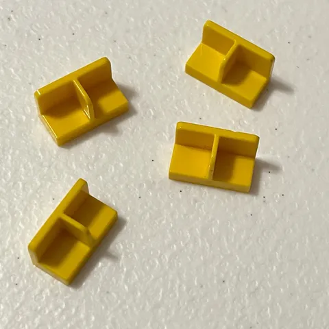 Lego 93095 Yellow Replacement Add-on Pieces Parts Lot of 4