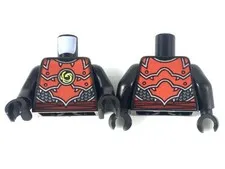 LEGO® Part 973pb3409c01 - Torso Ninjago Red Plate Armor and Belt