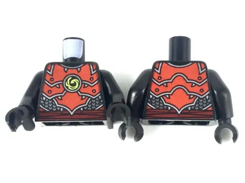 LEGO® Part 973pb3409c01 - Torso Ninjago Red Plate Armor and Belt
