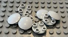 LEGO 8 Light Bluish Gray 2x2 Plate With Rounded Bottom (Boat Bottom Plate)
