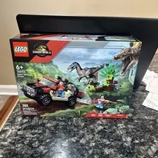 LEGO Jurassic World Raptor Off-Road Escape Dinosaur Toy 76972 🎁Kids Gift