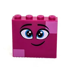 LEGO Parts Magenta Brick 1 x 4 x 3 Queen Watevra Wa'Nabi Face 49311pb003 - Qty 1