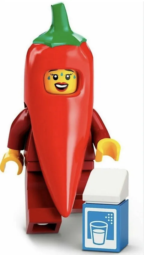 LEGO Chili Pepper Costume Collectible Minifigure Series 22 CMF 71032 *no Milk*
