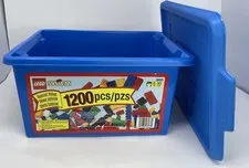 Vintage Lego Blue Tote Container 3033, empty Box and Lid only