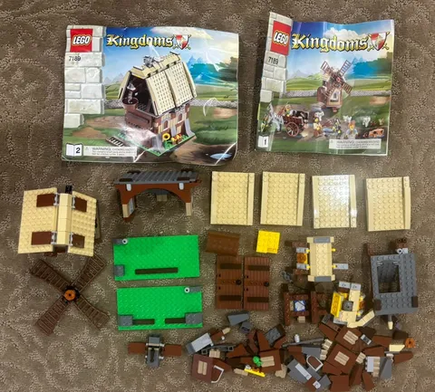 LEGO Castle: Mill Village Raid 7189 Retired Build barn only as shown parts