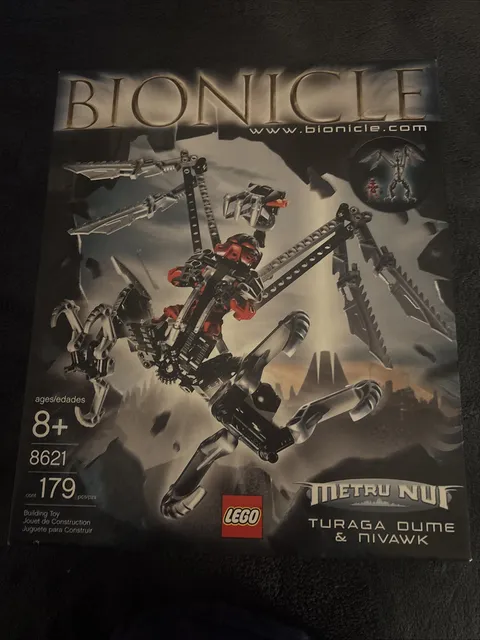 Lego Bionicle  Metru Nui Turaga Dume & Nivawk Vintage Set # 8621 Ages 8 And Up