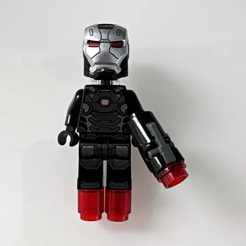 LEGO Marvel War Machine Minifigure w/ Helmet & Blaster Accessory *READ DESC*
