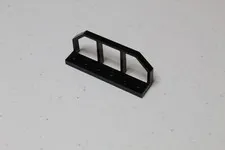 LEGO Plate Modified 1 x 6 w/Train Wagon End Fence #6583 - Black