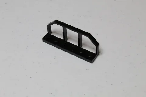 LEGO Plate Modified 1 x 6 w/Train Wagon End Fence #6583 - Black