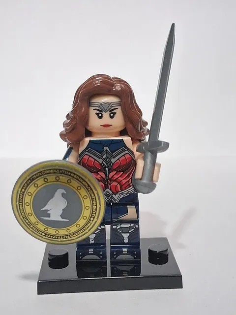 Wonder Woman Custom Lego Minifig Dc Super Hero Dawn Of Justice Silver Head Band
