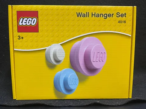 LEGO 5005894 2020 Storage Product Wall Hanger Pink Light Blue White NEW & SEALED