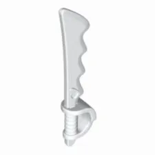 Lego Minifigure, Weapon Sword, Cutlass Serrated with Skull Hand Guard
