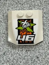 1 pcs LEGO Xtreme White Parts Wedge 4 x 4 x 2/3 Triple Curved Vehicle Hood 45677