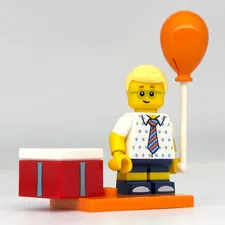 LEGO Collectable Series 18 Birthday Party Boy Minifigure w/ Gift Balloon col327