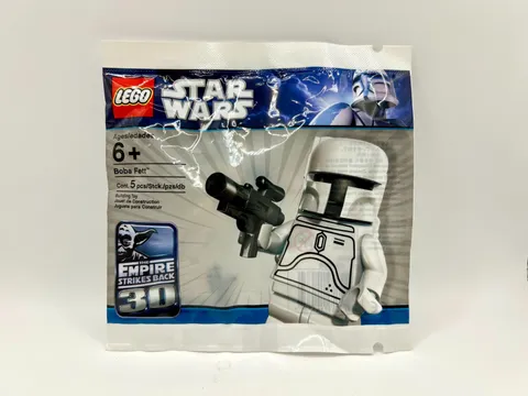 2010 LEGO Star Wars White Prototype Boba Fett 30th Anniversary ESB in Bag