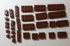 Assorted Reddish Brown LEGO Bricks