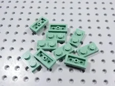 LEGO Lot of 10 Sand Green 1x2 Plates BM