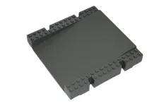 Lego® Base Plate for Train, Harbour, Firefighters DARK-GREY RISING